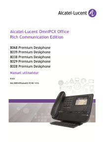 Mode d’emploi Alcatel-Lucent 8039 Premium Deskphone Téléphone