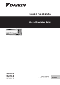 Návod Daikin ATXF42D5V1B Klimatizácia