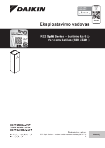 Vadovas Daikin CKHWSU230BJV3 Katilas