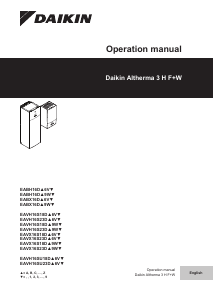 Manual Daikin EAVX16S23DJ6V7 Altherma Central Heating Boiler