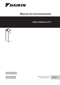 Manual Daikin EAVZ16S18DA6V7 Altherma Caldeira de aquecimento central