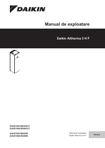 Manual Daikin EAVZ16S18DA6V7 Altherma Cazan de incalzire centrala