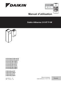 Mode d’emploi Daikin EAVZ16S23DA6V7 Altherma Chaudière chauffage central