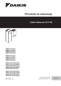 Priručnik Daikin EBBH11DF9W Altherma Bojler za centralno grijanje