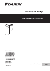 Instrukcja Daikin ETVH16S18DA6VG Altherma Kocioł ogrzewania