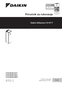 Priručnik Daikin ETVZ16S23EA6V7 Altherma Bojler za centralno grijanje