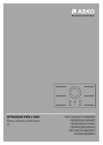 Manuale Asko HID754MC Piano cottura