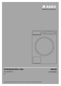 Manuale Asko W1084BW Lavatrice