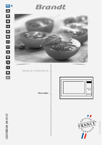 Manual de uso Brandt BMS7120WW Microondas