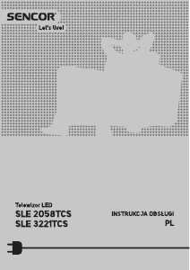 Instrukcja Sencor SLE 2058TCS Telewizor LED