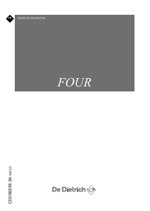 Mode d’emploi De Dietrich DOP8700X Four