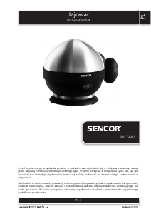 Instrukcja Sencor SEG 720BS Jajowar