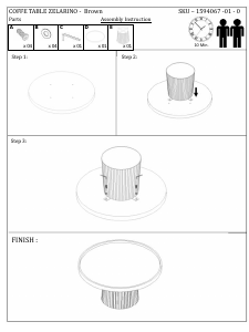 Manual Jotex ZELARINO Coffee Table