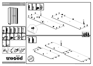 Handleiding Woood Dennis Kledingkast