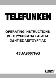 Manual Telefunken 43UA9007F LED Television