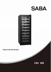 Manual SABA CAV305 Wine Cabinet