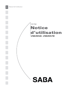 Mode d’emploi SABA LFS814VE17W Lave-linge