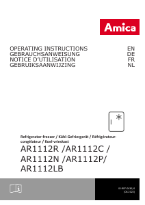Bruksanvisning Amica AR1112R Kylskåp
