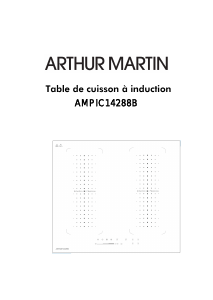 Mode d’emploi Arthur Martin AMPIC14288B Table de cuisson