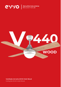 Manual de uso EVVO V440 Wood Ventilador de techo