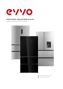 Manual EVVO F80B GLASS Fridge-Freezer