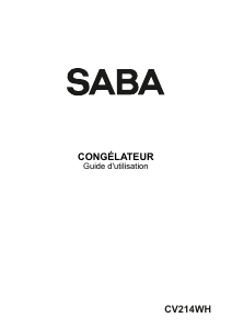 Mode d’emploi SABA CV214WH Congélateur
