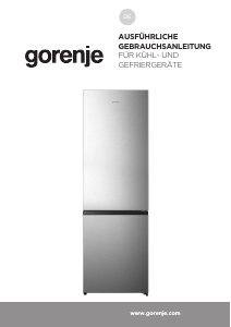 Bedienungsanleitung Gorenje NRK619AA1BXL4 Kühl-gefrierkombination