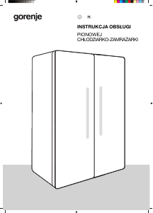 Instrukcja Gorenje NRS917D41BX Lodówko-zamrażarka