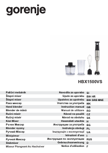 Manuale Gorenje HBX1500VS Frullatore a mano