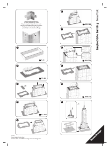 Priročnik Ravensburger Empire State Building 3D-sestavljanka