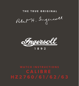 Bedienungsanleitung Ingersoll I17001 Armbanduhr