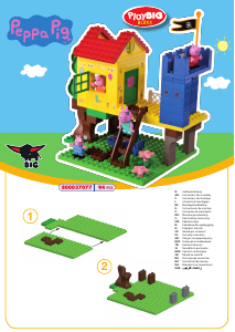 Käyttöohje PlayBIG Bloxx set 800057077 Peppa Pig Puuhun rakennettu maja