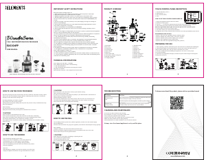 Bruksanvisning KB Elements ELK304FP WonderSeven Matberedare