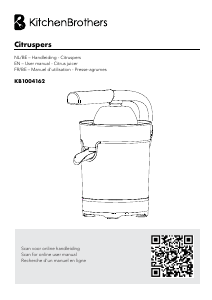 Mode d’emploi KitchenBrothers KB1004162 Presse-agrumes