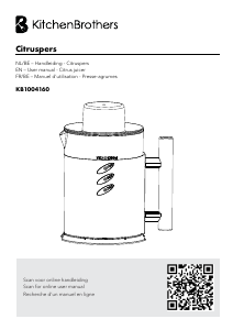 Bruksanvisning KitchenBrothers KB1004160 Citruspress