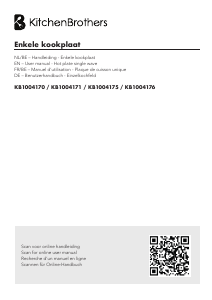 Mode d’emploi KitchenBrothers KB1004175 Table de cuisson