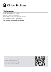 Bruksanvisning KitchenBrothers KB1004186 Vattenkokare