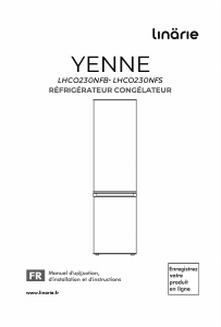 Mode d’emploi Linärie LKCO310NFBK Yenne Réfrigérateur combiné