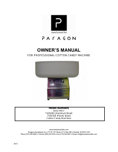 Bruksanvisning Paragon 7105200 Magic Spin Sockervaddsmaskin