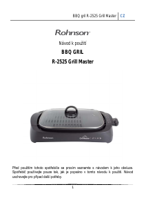 Manuál Rohnson R-2525 Stolní gril