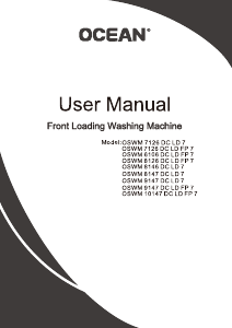 Handleiding Ocean OSWM8147CDLD7 Wasmachine