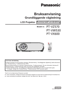 Bruksanvisning Panasonic PT-VZ570 Projektor