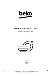 Manual BEKO DFN26420WAD Máquina de lavar louça
