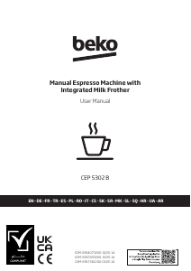Прирачник BEKO CEP5302B Машина за еспресо