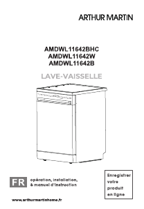 Handleiding Arthur Martin AMDWL11642B Vaatwasser
