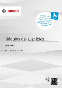 Manual Bosch SMV4HVX15E Máquina de lavar louça
