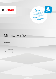 Panduan Bosch BEL554MS0 Microwave