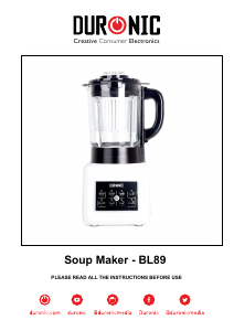Bruksanvisning Duronic BL89 Blender