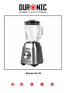 Bruksanvisning Duronic BL102 Blender