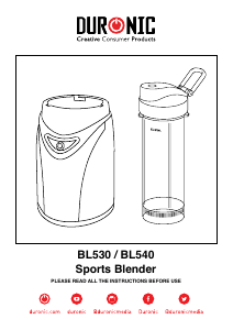Bruksanvisning Duronic BL540 Blender